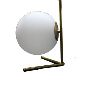Iron & Glass Table Lamp White/Gold 1 Each OGS-LD232T-1