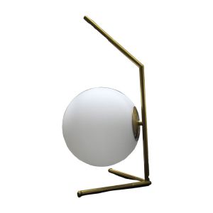 Iron & Glass Table lamp Gold/White 1 Each OGS-LD232T-2