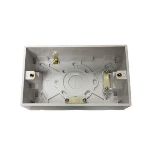 Allied Surface Pattress Boxes Deep  2 Gang 47mm   1 Ea LG8388-47
