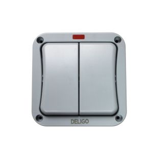 Allied Water Proof Switch Ip66 2G 2W 20A  1 Ea DWPL22