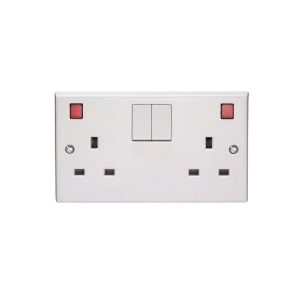 Electrium Sales Switch Skt Wth Neon 13A White 1 Each VX1600