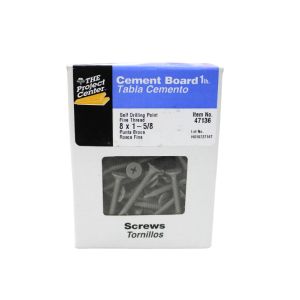 Hillman Self Drilling Cement Board Screw 8X1-Five 8th  1 Ea 47136