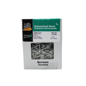 Hillman Galvanized Phillip Deck Screws 6X1 Inch  1 Ea 47685