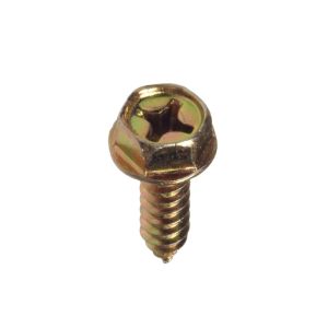 Hillman Phillips Hex Head License Plate Screws – M6-1.0 x 16 mm (15-Pack)