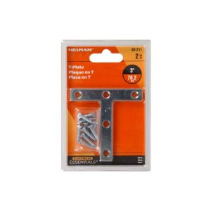 Hillman T Plate 3 x 3 In 1 Each 851711