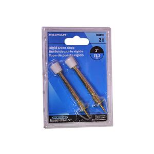 Hillman Utility Rigid Door Stop 3 In Brass 1 Each 852091
