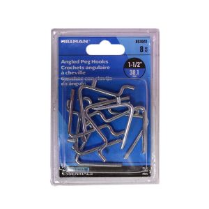 Hillman Angled Hooks 1 1/2 In Zinc Plated  1 Each 853041