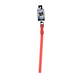 Pet Boss Adjustable Nylon Collar Orange 5/8