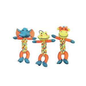 Chomper Braided Body Rope Toy Multicolor 1 Each WB15636