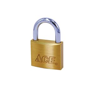 Ace Single Locking Padlock 3/4 In Brass 1 Each 53077