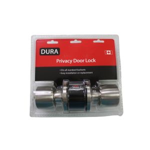 Dura Privacy Lockset Tulip Knob Stainless Steel 1 Each 5932BK-SSVP