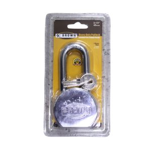  Brown USA Heavy Duty Padlock Steel 65 Mm Chrome 1 Each NA9865L