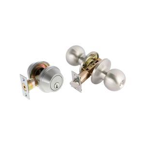 Toledo Keyed Entry And Single Cylinder Deadbolt Satin Stainless Steel 1 Each