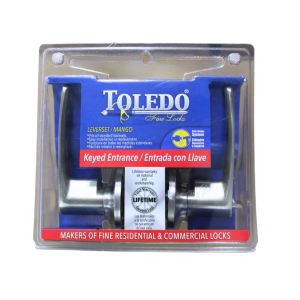 Toledo Exterior Lock Barcelona Lever Satin Nickel 1 Each T-V1900BAUS15