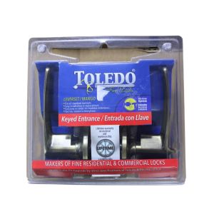  Toledo  Exterior Lock Barcelona Lever Antique Brass 1 Each T-V1900BAUS5