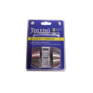  Toledo  Double Cylinder DeadBolt Satin Stainless Steel 1 Each T-V1801US32D
