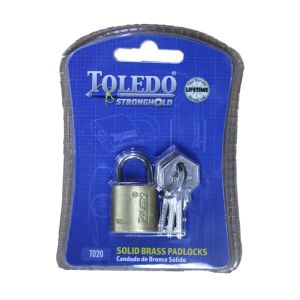 Toledo  Padlock 20 Mm Brass 1 Each T-T020