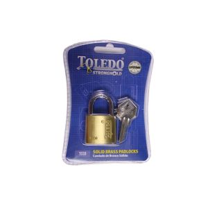  Toledo  Padlock 30 Mm Brass 1 Each T-T030