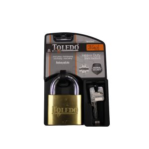 Toledo  Heavy Duty Padlock Brass 1 Each T-TBK60HD