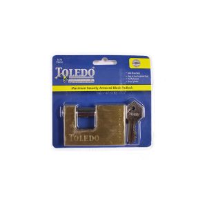  Toledo  Maximum Security Padlock 75 Mm Solid Brass 1 Each T-TS75