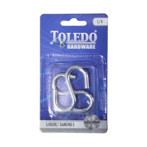 Toledo S Hooks 1/4 Chrome 1 Each T-TSHK1/4