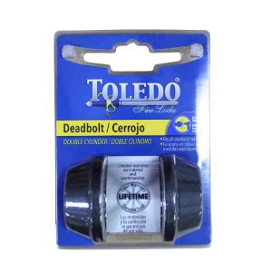  Toledo Double Cylinder Deadbolt Iron Black 1 Each T-V1801US514