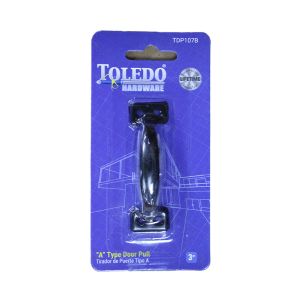 Toledo Door Pull Finish With  Screw 3 Inch Satin Black 1 Ea TDP107B