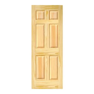  Knotty Pine Door 6 Panel  32 x 80 Inch 1 Each 32