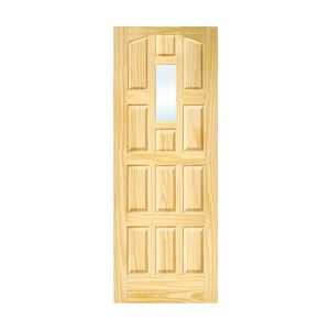Elizabethan Clear Pine Door 1 Lite 12Panel 36x80 Inch 1 Each