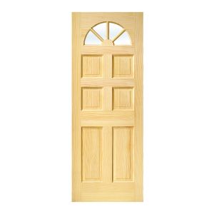Carolina Clear Pine Door Veneered 6 Panel 32 x 80 Inch 1 Each