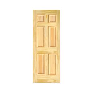 Knotty Pine Door 6 Panel 30 x 80 Inch 1 Each