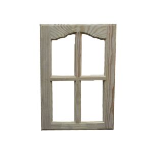 4-Panel Frill Cupboard 16 1/2x24 In Brown 1 Each CD1119
