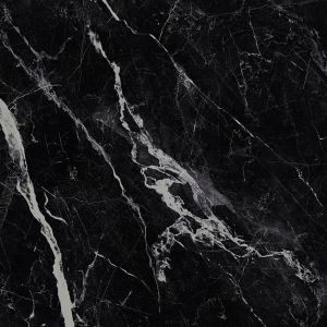 Ceramic Tile – Black Marble Look W/ White Veining-4pcs per box