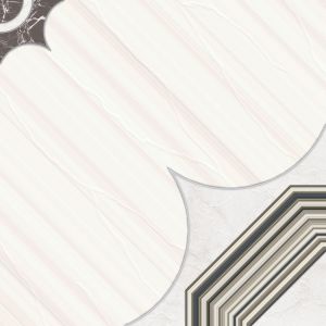 Decorative Marble-Look Ceramic Floor Tile 18