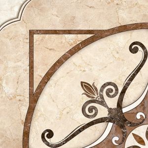 Decorative Marble-Look Ceramic Floor Tile 18