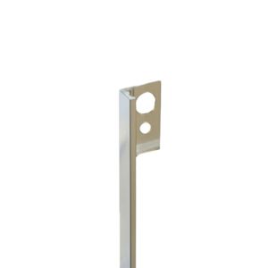 Genesis Global Systems Alumunium Straight Edge 10mm - 2.5 M Nickel  1 Each ESA10
