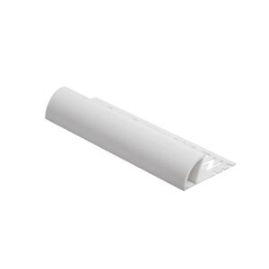Genesis Global Systems Pvc Round Tile Edge Trim Regular  10mm - 2.5 M White  1 E