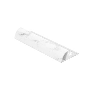 Genesis Global Systems Pvc Round Tile Edge Trim Regular  10mm White 1  Each ETR