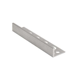 Genesis Global Systems Aluminum Straight Tile Edge Trim 2.5 M Silver 1  Each ESA