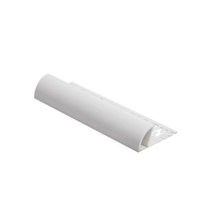 Genesis Global Systems Pvc Round Tile Edge Trim Regular 12mm x 2.5M White 1
