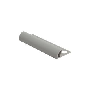 PVC Round Edge Trim Regular 12 Mm x 2.5m Grey 1 Each ETR128.11