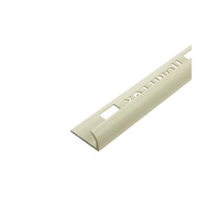 Genesis Global Systems Pvc Round Tile Edge Trim Reg 10mm - 2.5M Sft Crm 1 Ec ET