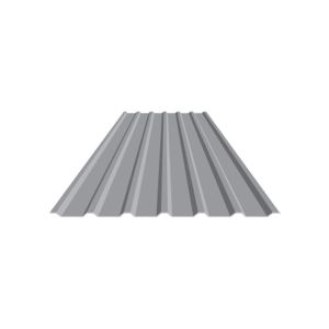 ECMIL Galvanize U Panel 107 50 10 Ft Zinc 1 Sheet 1 Each GS10