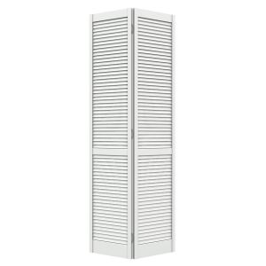 Jeld Wen Bi-fold Louver Door  32x80 In White 1 Each H7674