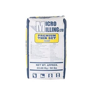  Micro Milling Premium Thinset 50lbs Grey