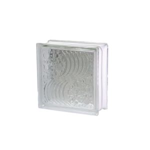 Glass Blocks Sea Wave 190x190x80 Mm