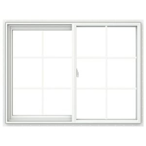 Oran Ltd Aluminum Sliding Window Wth Bars 48 W x 36 H White 1 Each 48WX36H