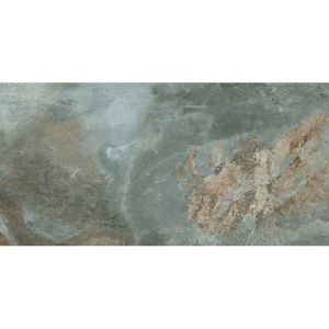 Exterior Stone-Look Porcelain Tile Grey/Rust - 30.3x61.3 cm