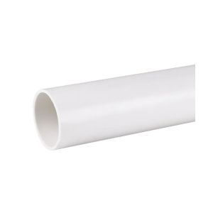 PVC Pressure Pipe Sch40 1in White 1 Length 1 Each 100408