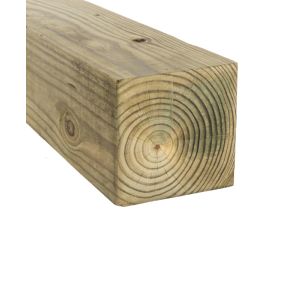 Lumber Treated Rough Yellow Pine 2x2x14 Ft 1 Each